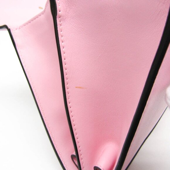 GUCCI Pink Leather Bamboo Shoulder Bag - Picture 11 of 16